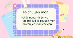 Các tổ chuyên môn